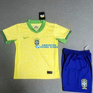 Brasil Camiseta de la 1ª equipación 2024/2025 Niños